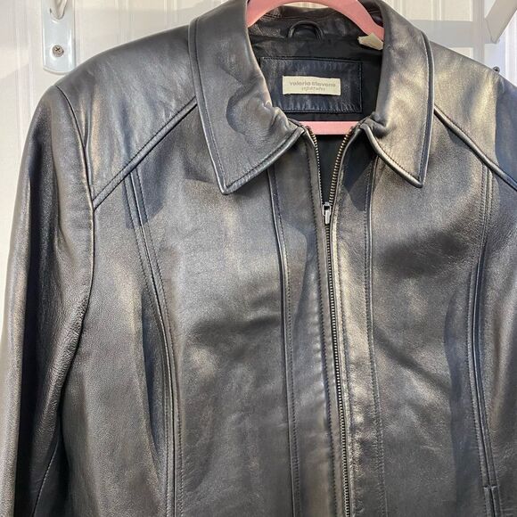 Valerie Stevens Leather Jacket with Front Zipper Pockets Size XL - Picture 3 of 9